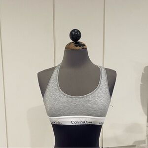 Calvin Klein Light Gray Sports Bra